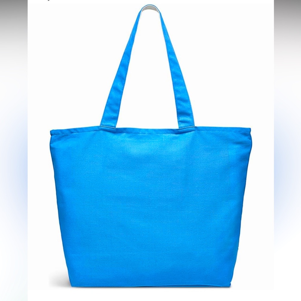 Radley London Large Zip Top Blue Tote Bag in Vibrant Azure Climbing Rocks - Picture 2 of 15